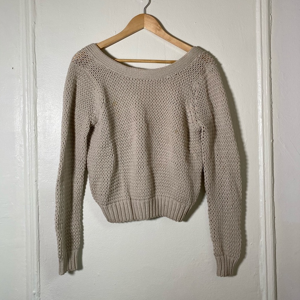 Open back sweater from Belgium